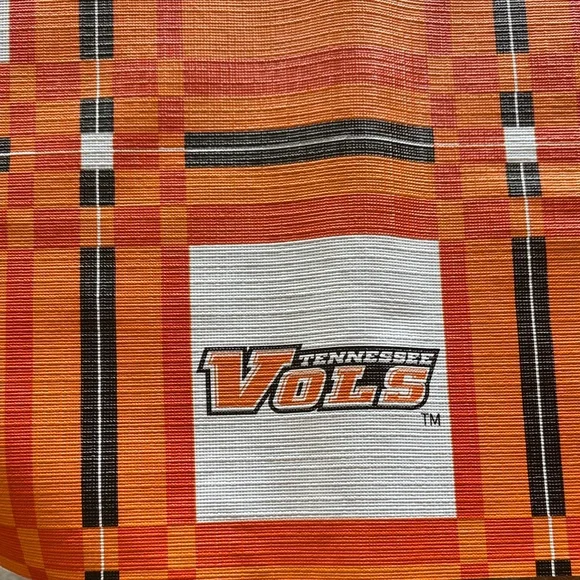 University of Tennessee Orange and White Checkered Tablecloth - Picture 4 of 5